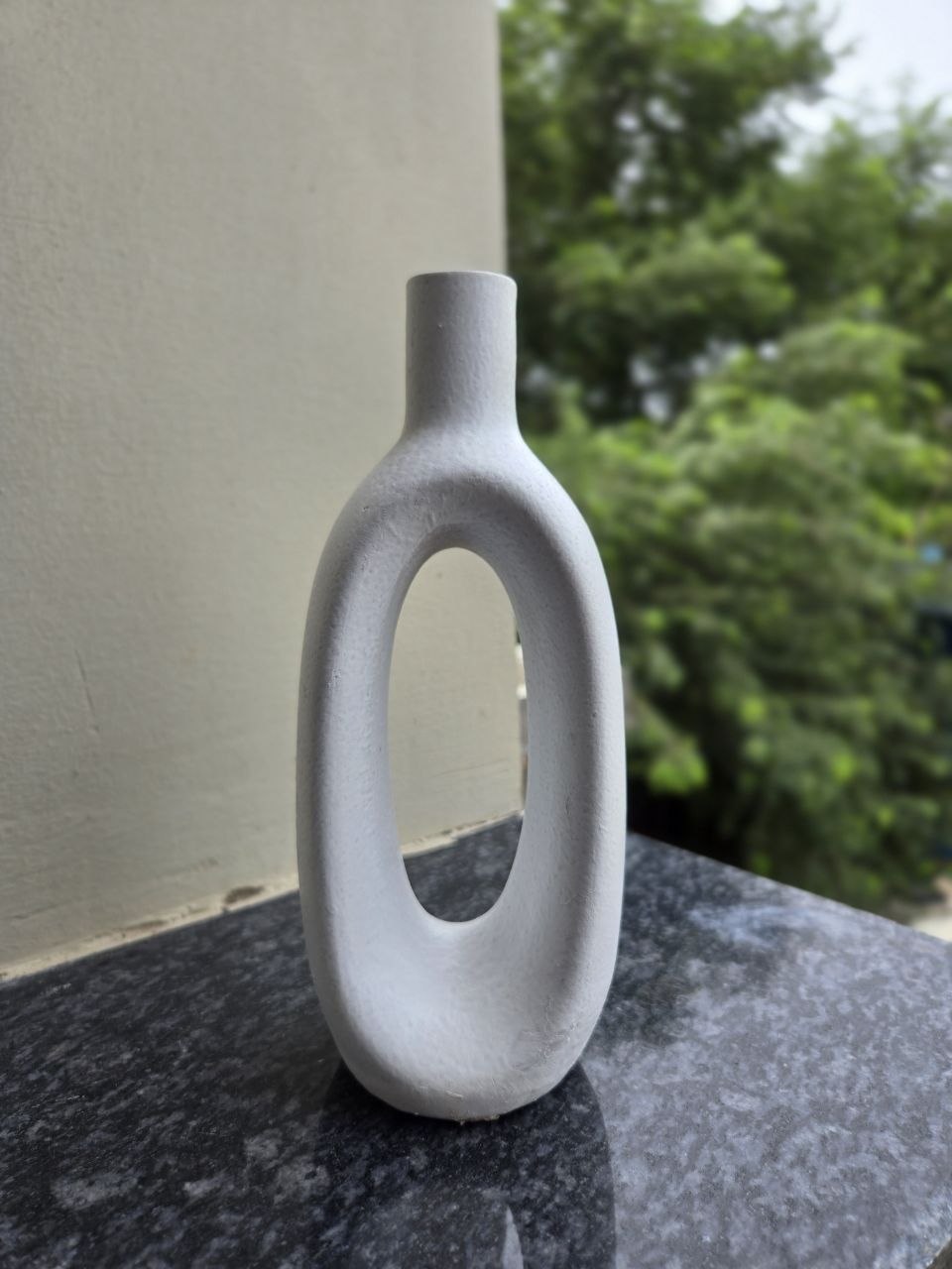 Pure White Arch Ceramic Vase (Set of 2)