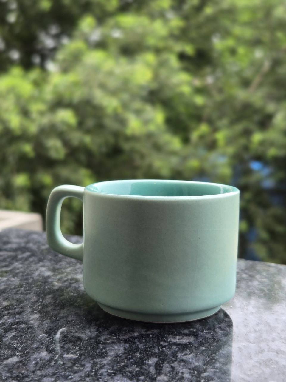 Light Blue Ceramic Tea Cup Set