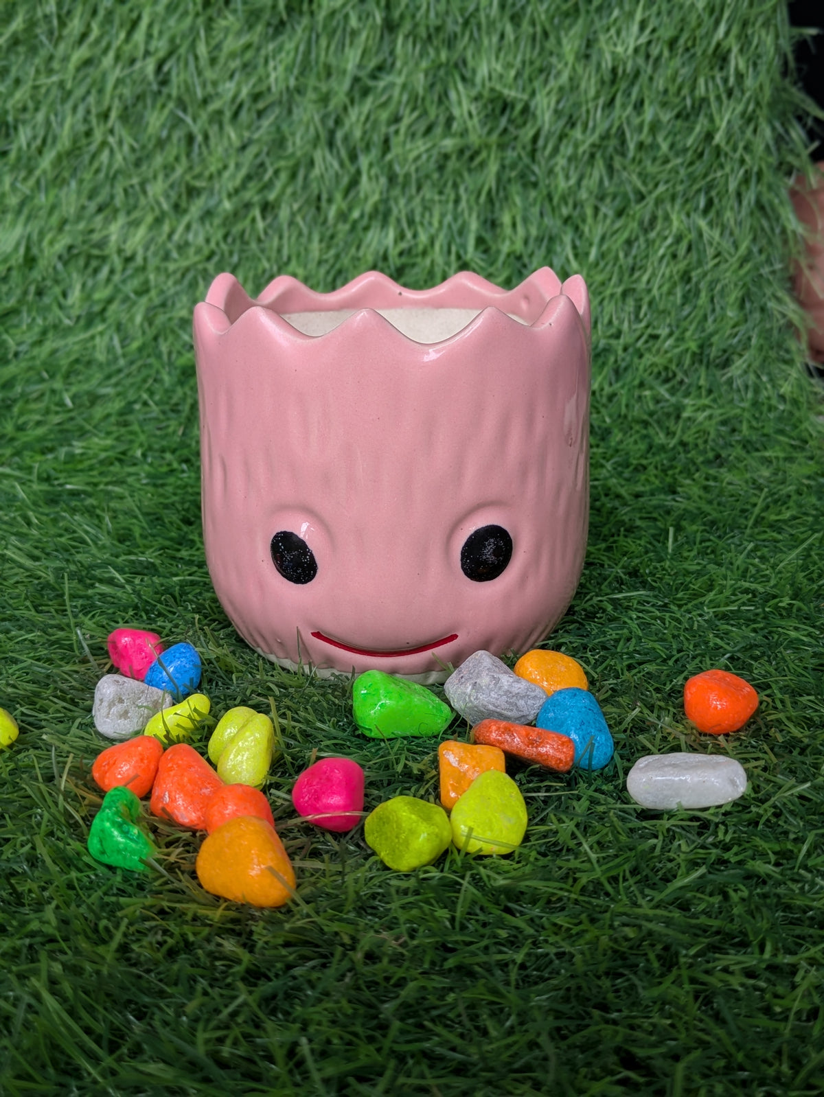 Blush Pink Groot Ceramic Planter