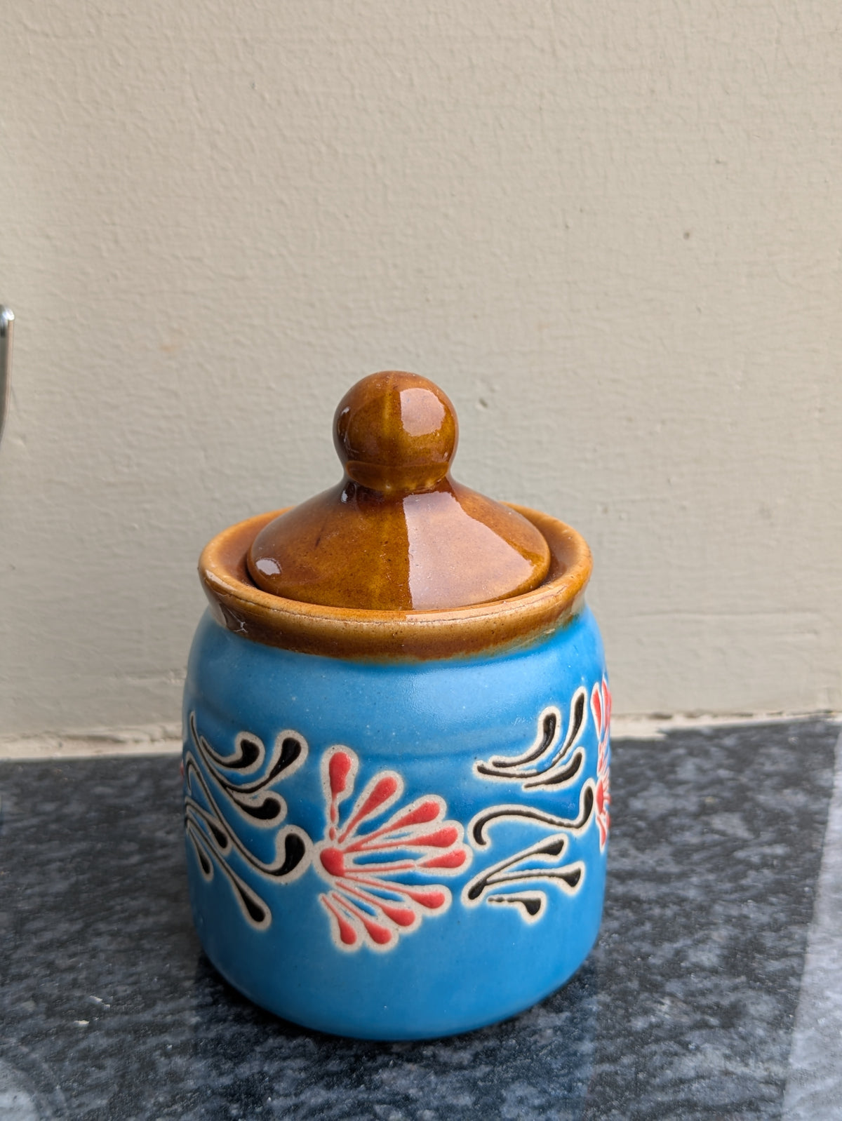 Small Ceramic Storage Jars ( Set of 3 )