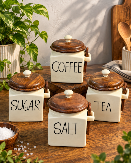 Café Kitchen Jar Set of 4