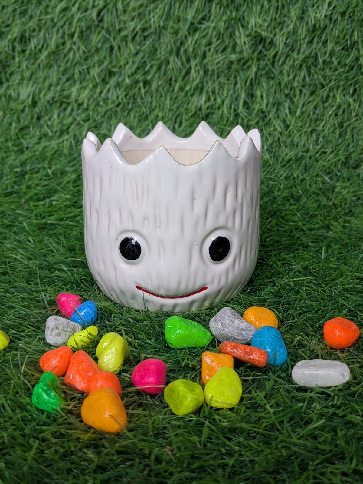 Cloud White Groot Ceramic Planter