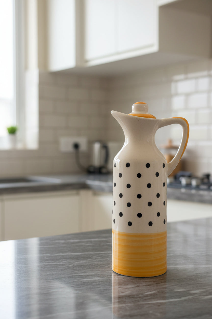 Polka Dot Ceramic Oil Dispenser