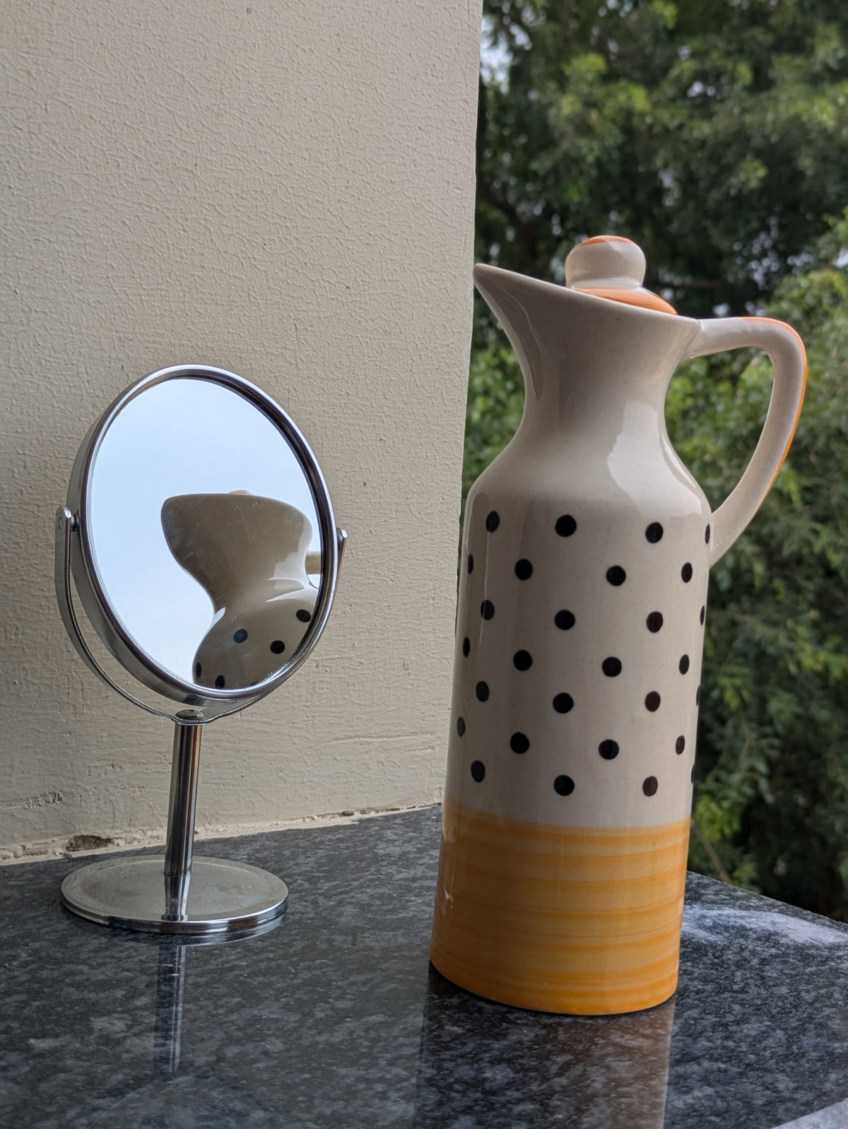 Polka Dot Ceramic Oil Dispenser